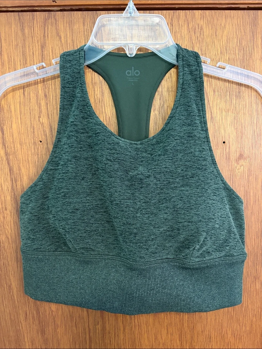 ALO Alosoft Serenity Bra Olive Green Size L